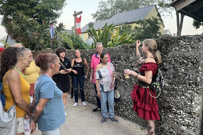 Booze and Boos Haunted St. Augustine Ghost Walking Tour - Stop 1: Wines at Fort Alley, check-in, and the Castillo view