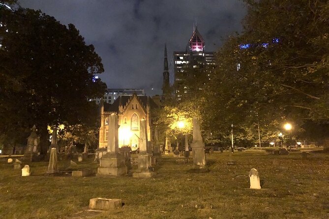 Charlotte Haunted Booze and Boos Ghost Walking Tour - Spirit Square: theatre drama and a haunted building moment