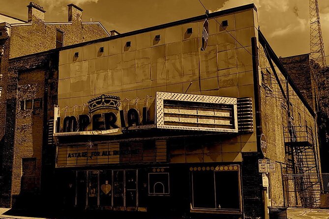 Darkside of Brewing Tour: Tales of Cincinnati's Haunted and Gruesome Past - Imperial Theater flashlight tour: rare access to a closed landmark