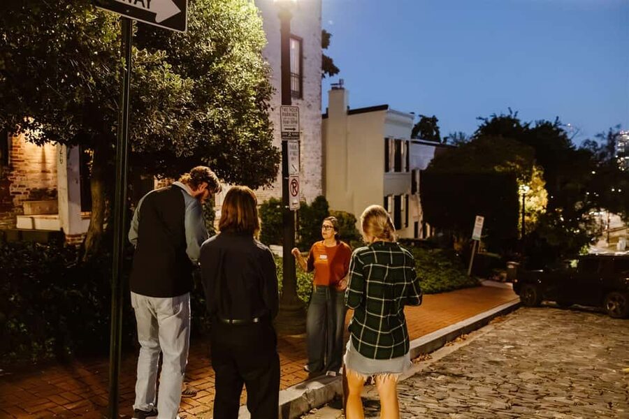DC: Ghosts of Georgetown Haunted History Nighttime Tour - Starting at the Old Stone House yard: where the story gets real