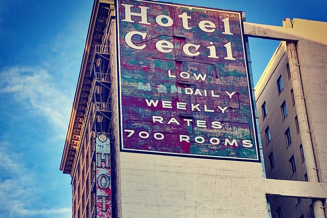 DTLA Murder Mystery Ghost Tour - Stop 6: Cecil Hotel, suicide-hotel mythology, and pop culture reach