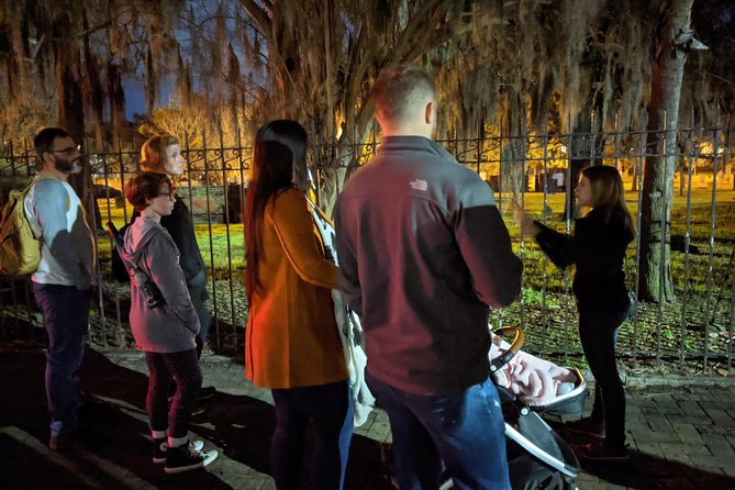 Fraidy Cat: The Family Fun Ghost Tour of Savannah - Chippewa Square: the guide brings famous ghosts into focus