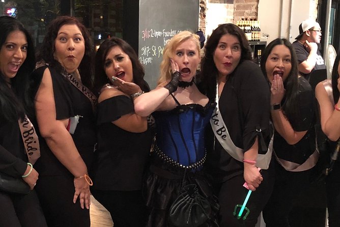 Haunted Houston Booze and Boos Ghost Walking Tour - Your route: Angel Share to Hotel ICON, with four story settings