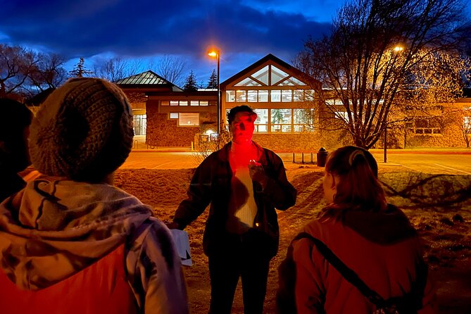 Hell's Highway Adults-Only Nighttime Walking Ghost Tour in Flagstaff - The train monument stop: Southwest Lumber Mills Engine No. 25