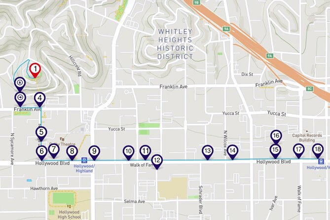 Lost Souls of Hollywood Blvd: a Smartphone Audio Ghost Tour - Time on your feet: 1.5 miles and about 1 to 2 hours