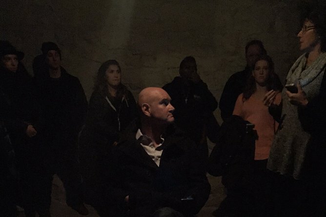 Night Ghost Tour of Pythian Castle in Springfield Missouri - The ballroom at night: where the tour’s mood clicks