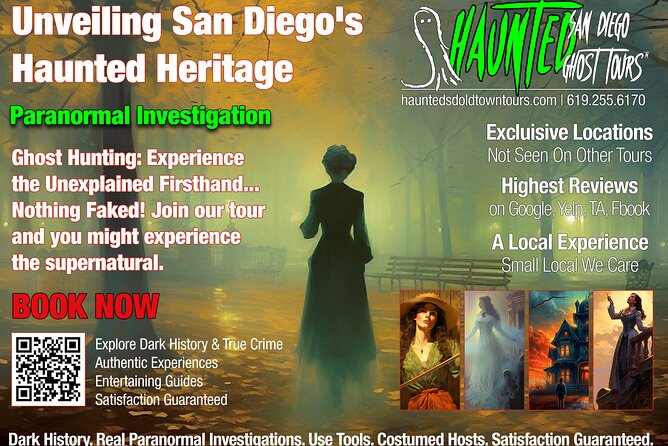 Paranormal Investigation History & Ghost Tour Old Town San Diego - Meeting at 2460 Heritage Park Row: The Route and Why the End Location Matters