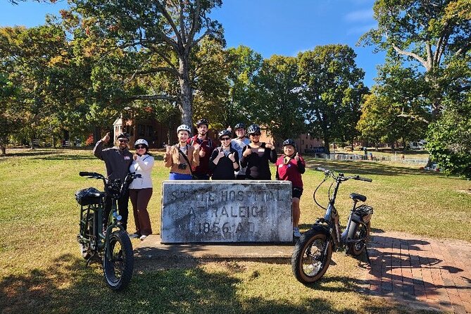 Raleigh Guided E-bike Tour: Ghosts, Mystery, Creepy History - The Mountains to Sea Trail E-Bike Ride: Art to Heart for a Faster Pace