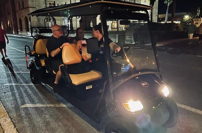 St. Augustine Haunted Ghost Tour by Electric Cart Shadow Ride - Riding the Goth Cart through St. Augustine’s night streets