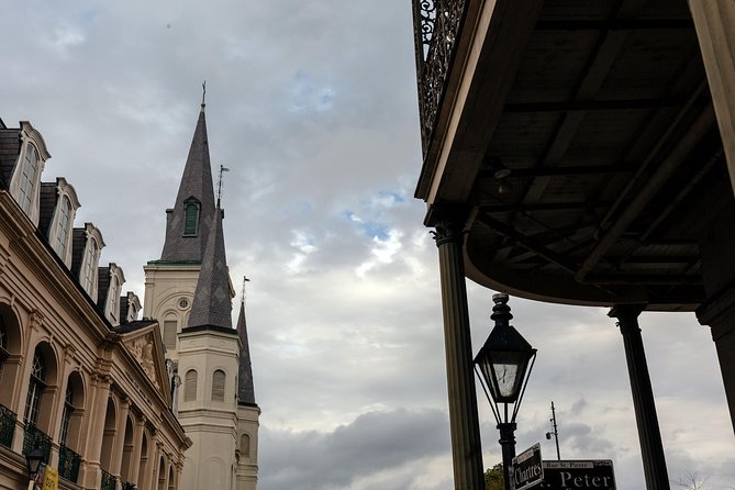 Treasures of New Orleans: Ghosts & Voodoo Private Tour - La Riviera rooftop stories and the Louisiana Supreme Court area