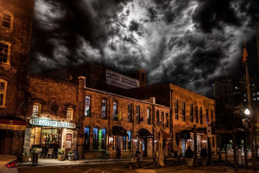 Wraiths & Wicked Whispers: Wilmington Ghost Tour - Passing the Cotton Exchange: Tragedy in a Silent Landmark